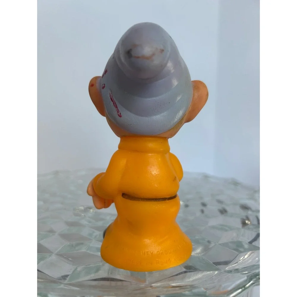Vintage 1960s Disney Snow White Dopey‎ PVC Figure Hong Kong Collectible